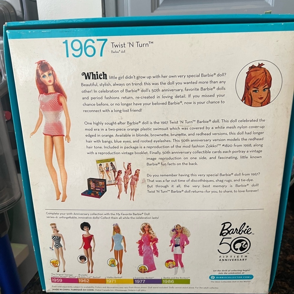 Barbie 50th Anniversary Doll in Pink Outfit - Picture 4 of 11
